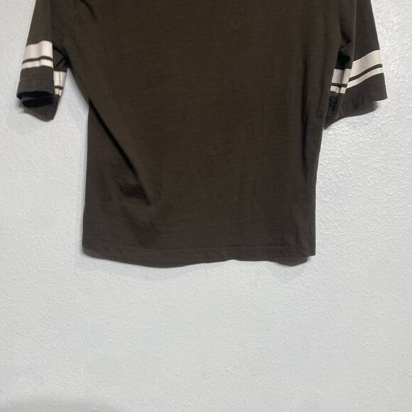 Zara Brown Short Sleeve Graphic Tee Sz M - Picture 7 of 10